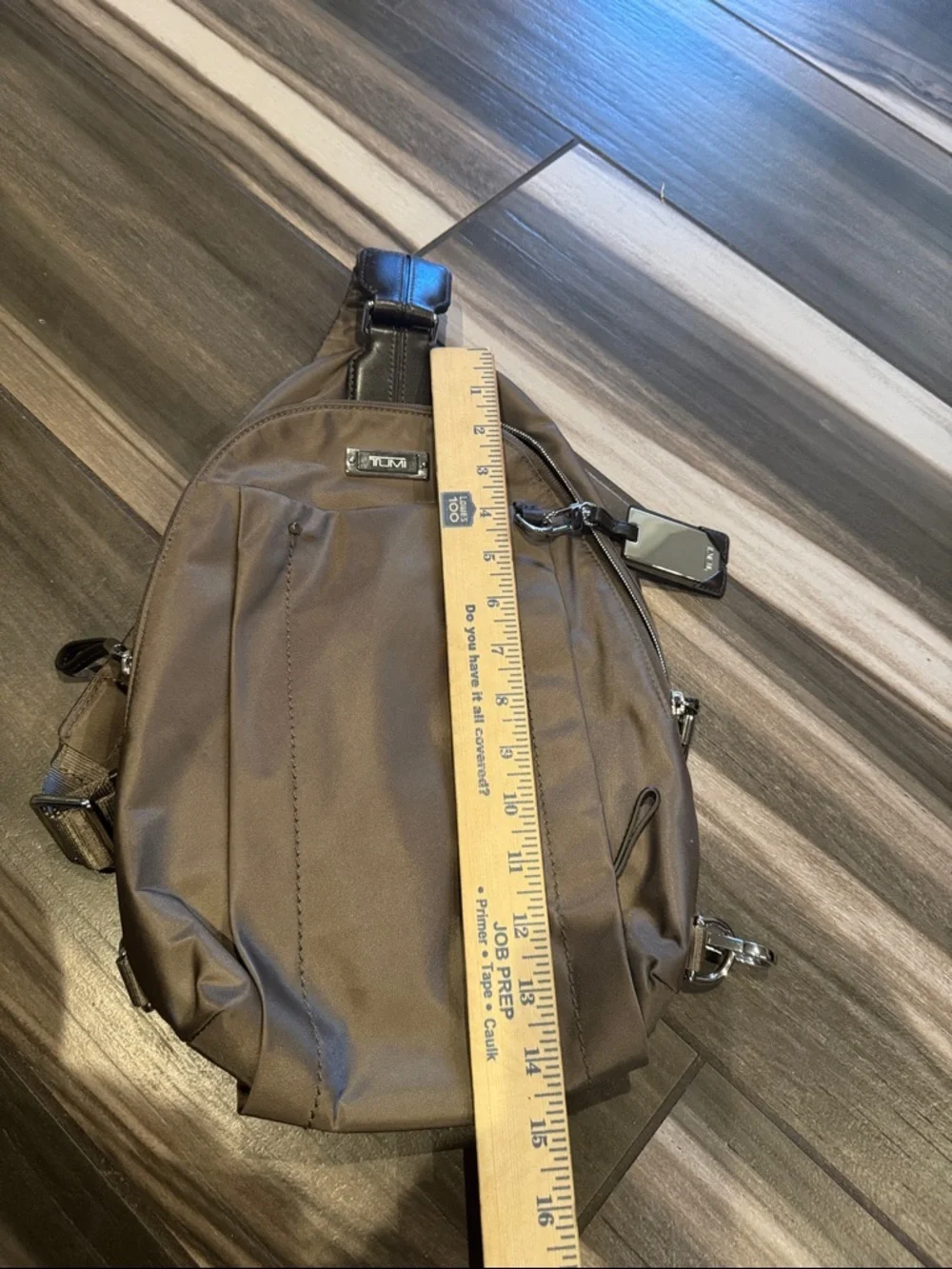 Tumi grenn Navy cross body bag